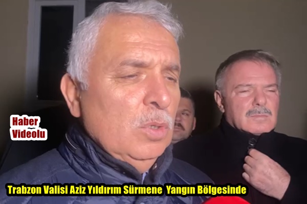 Trabzon Valisi Aziz Yıldırım Sürmene  Yangın Bölgesinde