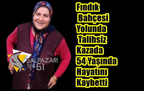 Fındık Bahçesi Yolunda Talihsiz Kazada 54 Yaşında Hayatını Kaybetti