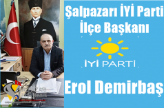Şalpazarı İYİ Parti İlçe Başkanı Erol Demirbaş Bayram Mesajı Yayınladı