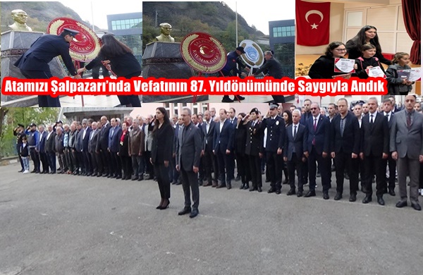 Atamızı Şalpazarı’nda Vefatının 87. Yıldönümünde Saygıyla Andık