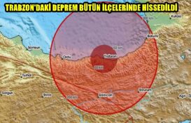 TRABZON’DAKİ DEPREM BÜTÜN İLÇELERİNDE HİSSEDİLDİ