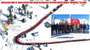 Şalpazarı’nda 6. Geleneksel Sis Dağı Sarıkamış Şehitlerimizi Anma Yürüyüşü Yapıldı