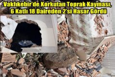 Vakfıkebir’de Korkutan Toprak Kayması, 6 Katlı 18 Daireden 2’si Hasar Gördü