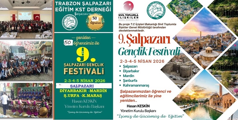 Başkan Keskin’in 9’uncu Gençlik Festivali Akdeniz ve Güneydoğu Anadolu  Bölgesinde 4 Gün Sürecek