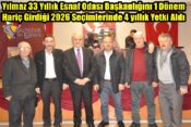 Yılmaz 33 Yıllık Esnaf Odası Başkanlığını 1 Dönem Hariç Girdiği 2026 Seçimlerinde 4 yıllık Yetki Aldı