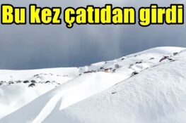 Bu kez çatıdan girdi