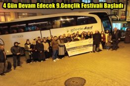 4 Gün Devam Edecek 9.Gençlik Festivali Başladı