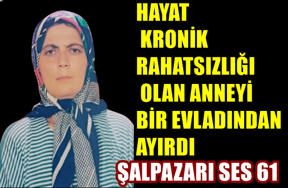 Hayat Kronik Rahatsızlığı Olan Anneyi Bir Evladından Ayırdı