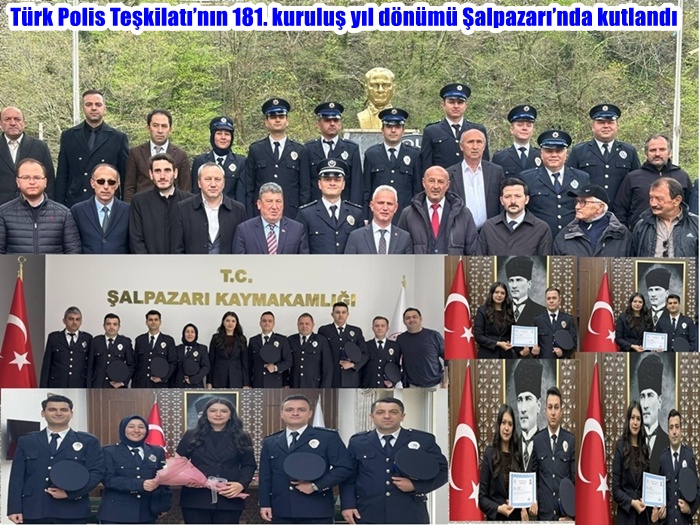 Türk Polis Teşkilatı’nın 181. kuruluş yıl dönümü Şalpazarı’nda kutlandı