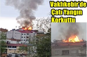 Vakfıkebir’de Çatı Yangın Korkuttu