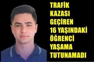 Trafik Kazası Geçiren 16 Yaşındaki Öğrenci Yaşama Tutunamadı