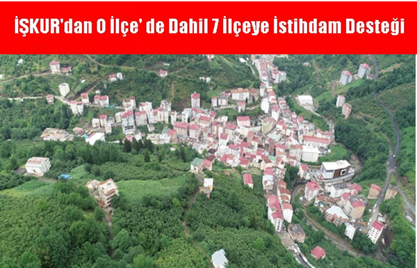 İŞKUR’dan O İlçe’ de Dahil 7 İlçeye İstihdam Desteği