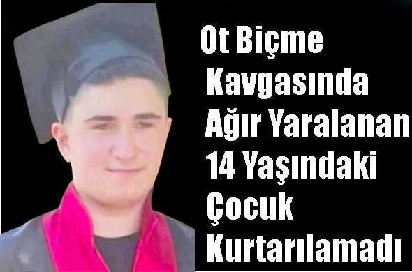 Ot Biçme Kavgasında Ağır Yaralanan 14 Yaşındaki Çocuk Kurtarılamadı
