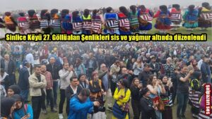 Sinlice Köyü 27. Göllüalan Şenlikleri sis ve yağmur altında düzenlendi
