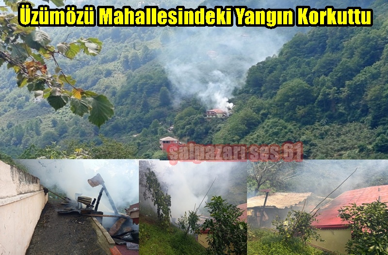 Üzümözü Mahallesindeki Yangın Korkuttu