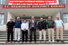 Afşin Heyetinden Kaymakam Muammer Sarıdoğan’a Beşikdüzü’nde hayırlı olsun ziyareti