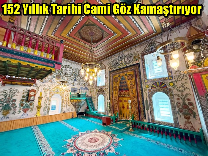 152 Yıllık Tarihi Cami Göz Kamaştırıyor