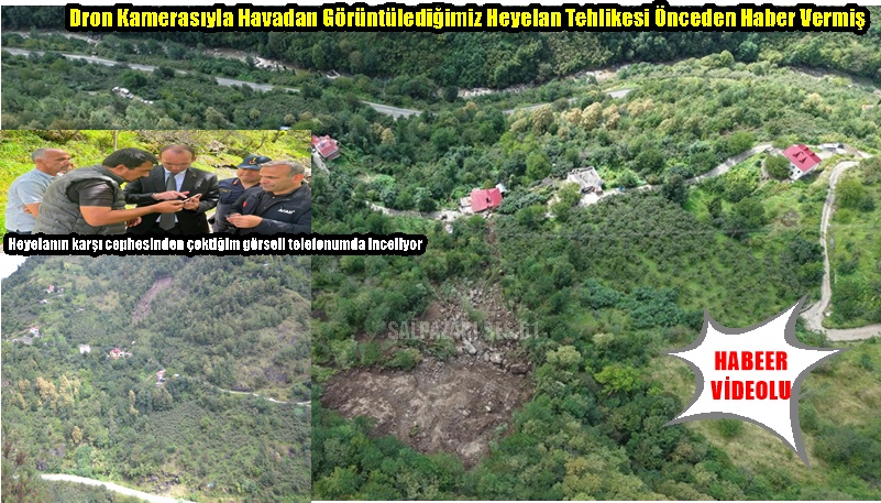 Dron Kamerasıyla Havadan Görüntülediğimiz Heyelan Tehlikesi Önceden Haber Vermiş