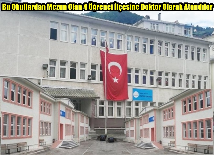 Bu Okullardan Mezun Olan 4 Öğrenci İlçesine Doktor Olarak Atandılar